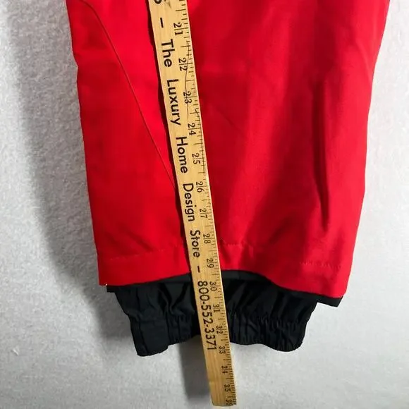KJUS Snowpants 34 XS Adrenaline Thinsulate Flex Ski Snowboard Belted Red